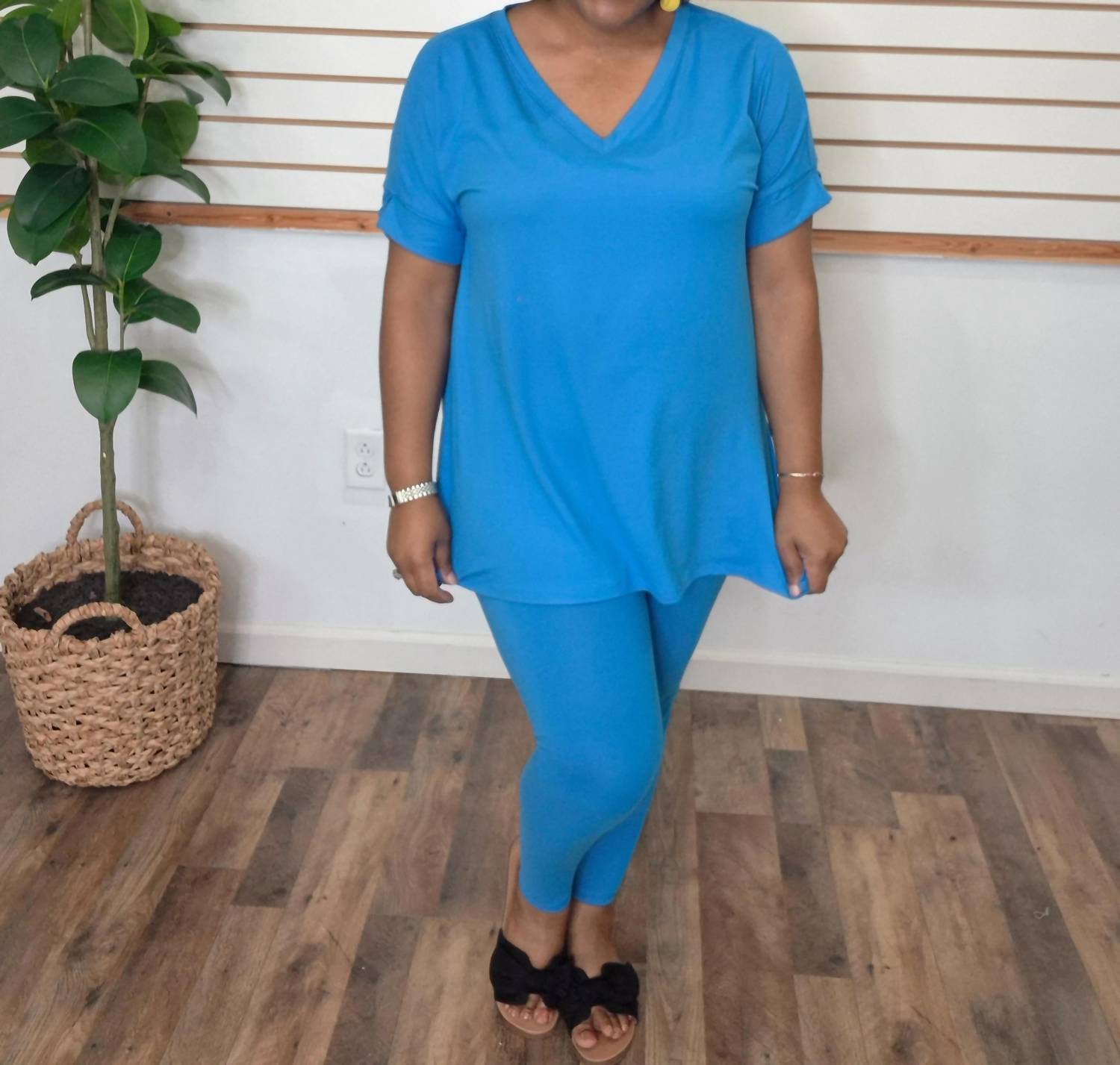 Zenana - Short Sleeve Lounge Set