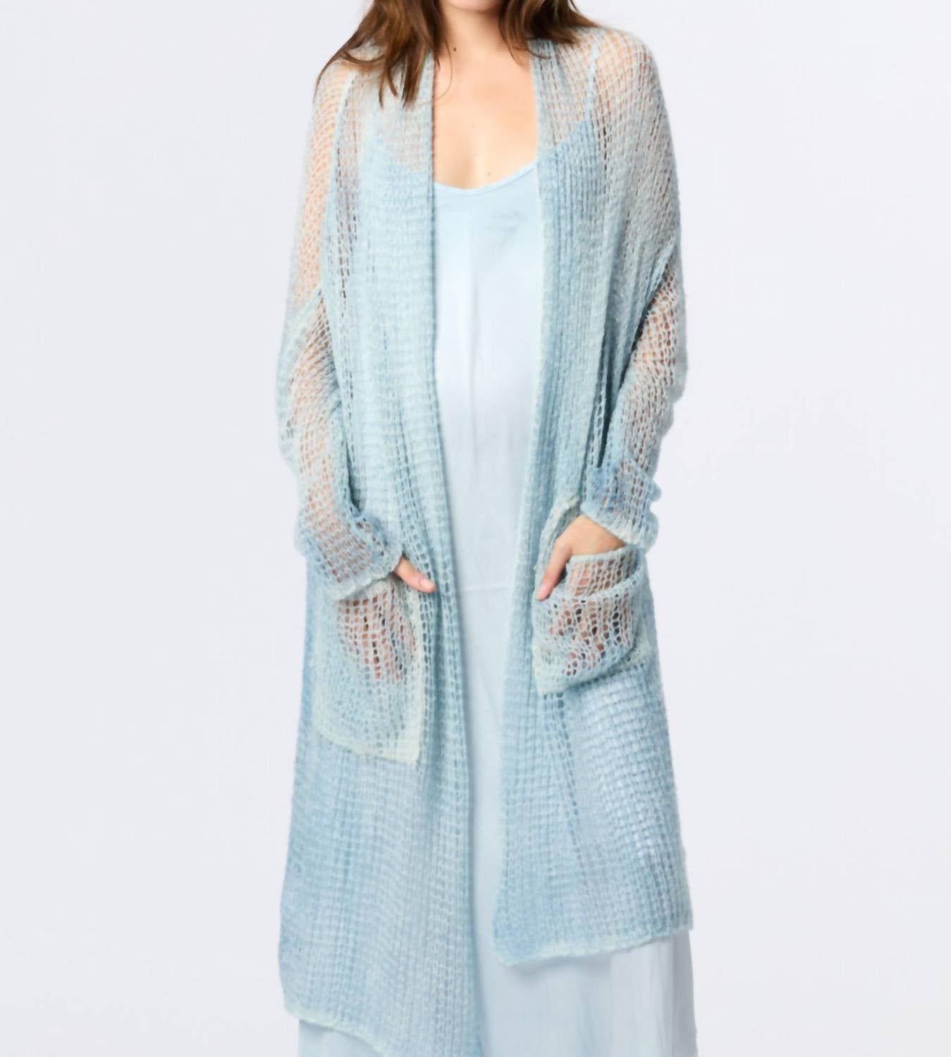 Avant Toi - Brushed Cashmere Shawl Open Cardigan
