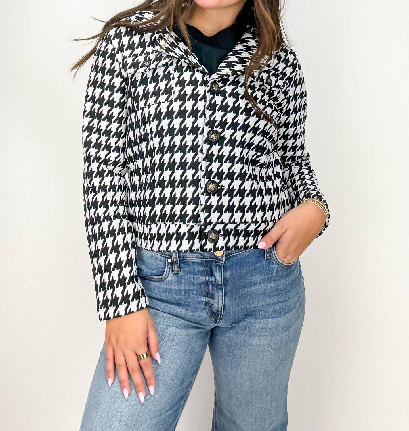 Dolcezza - Kelsey Houndstooth Jacket
