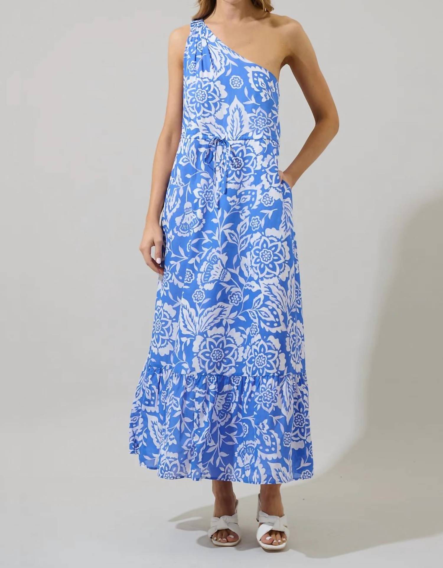 Sugarlips - Bonnie One Sleeve Maxi Dress