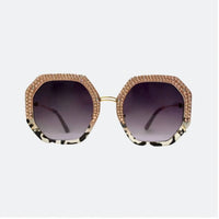 Jimmy Crystal - Women's Angeliki Geometry Sunglasses