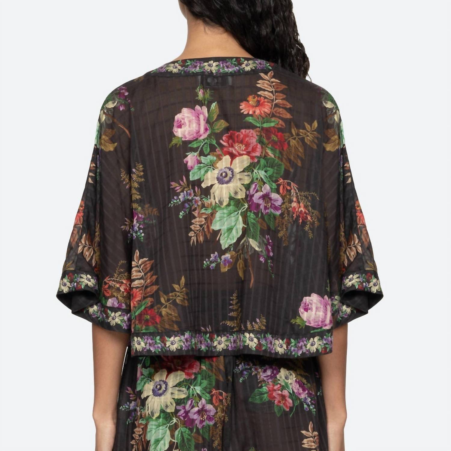 Sea - Viktoria Print Tie Front Top