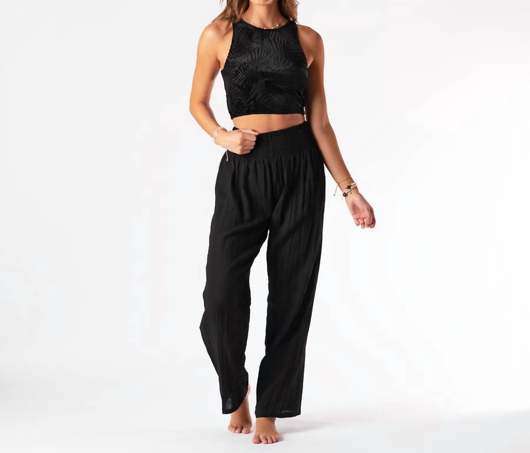Lotus & Luna - Wide Leg Cotton Pants