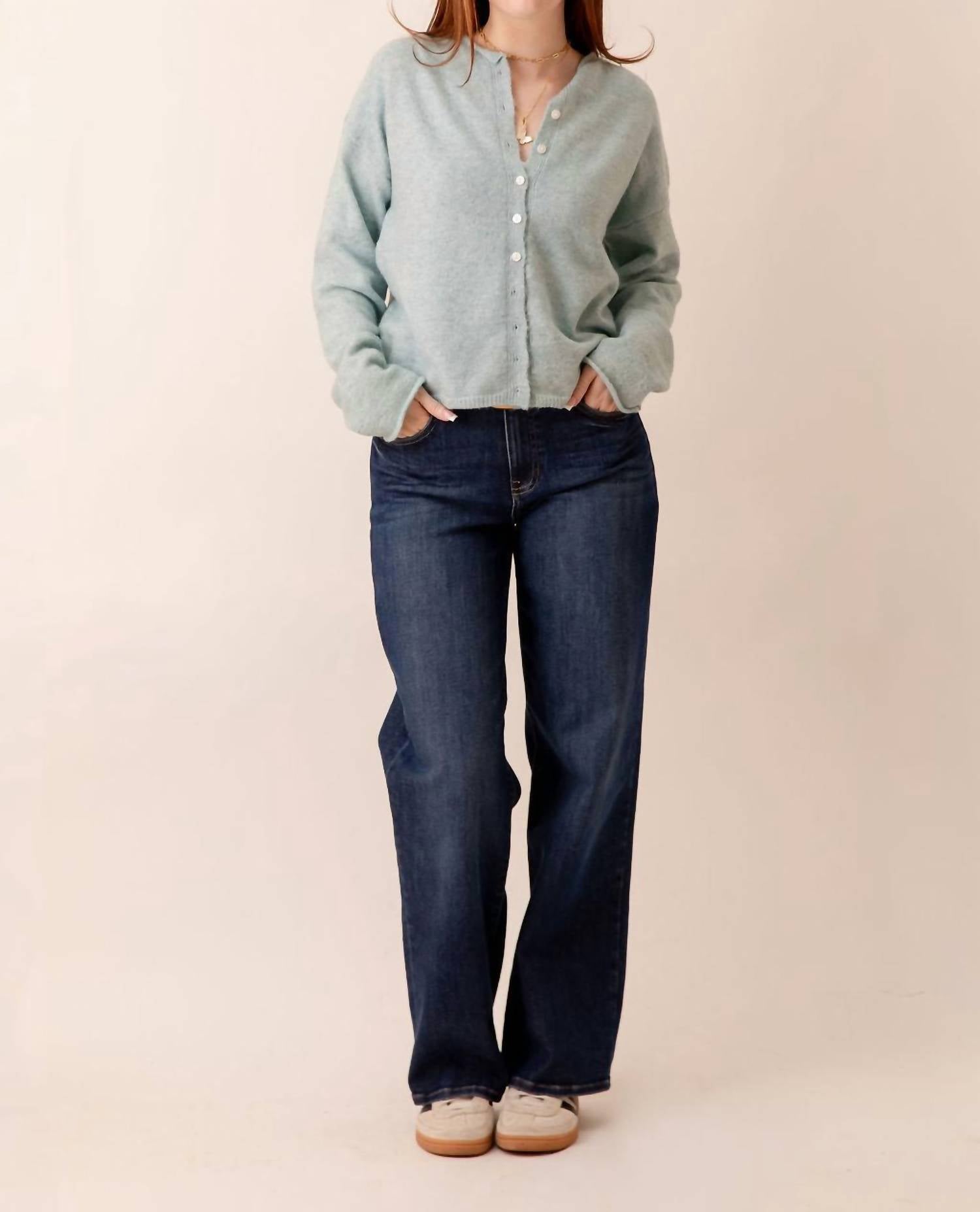 Just Black Denim - Mid Rise Loose Straight Leg Jeans