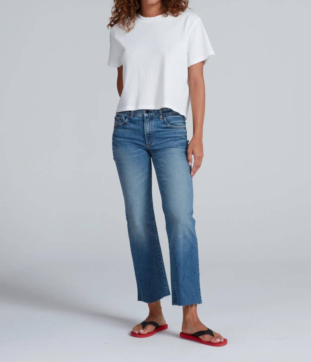 Askk Ny - Cat Mid-rise Straight Leg Jean