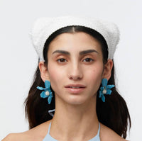 Lele Sadoughi - Women's Azure Small Crystal Lily Earrings