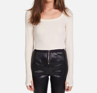 Michael Lauren - Pryderi Cropped Long Sleeve Top