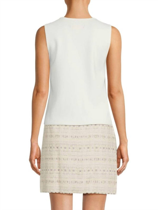 Karl Lagerfeld - Floral Sleeveless Knit Tank