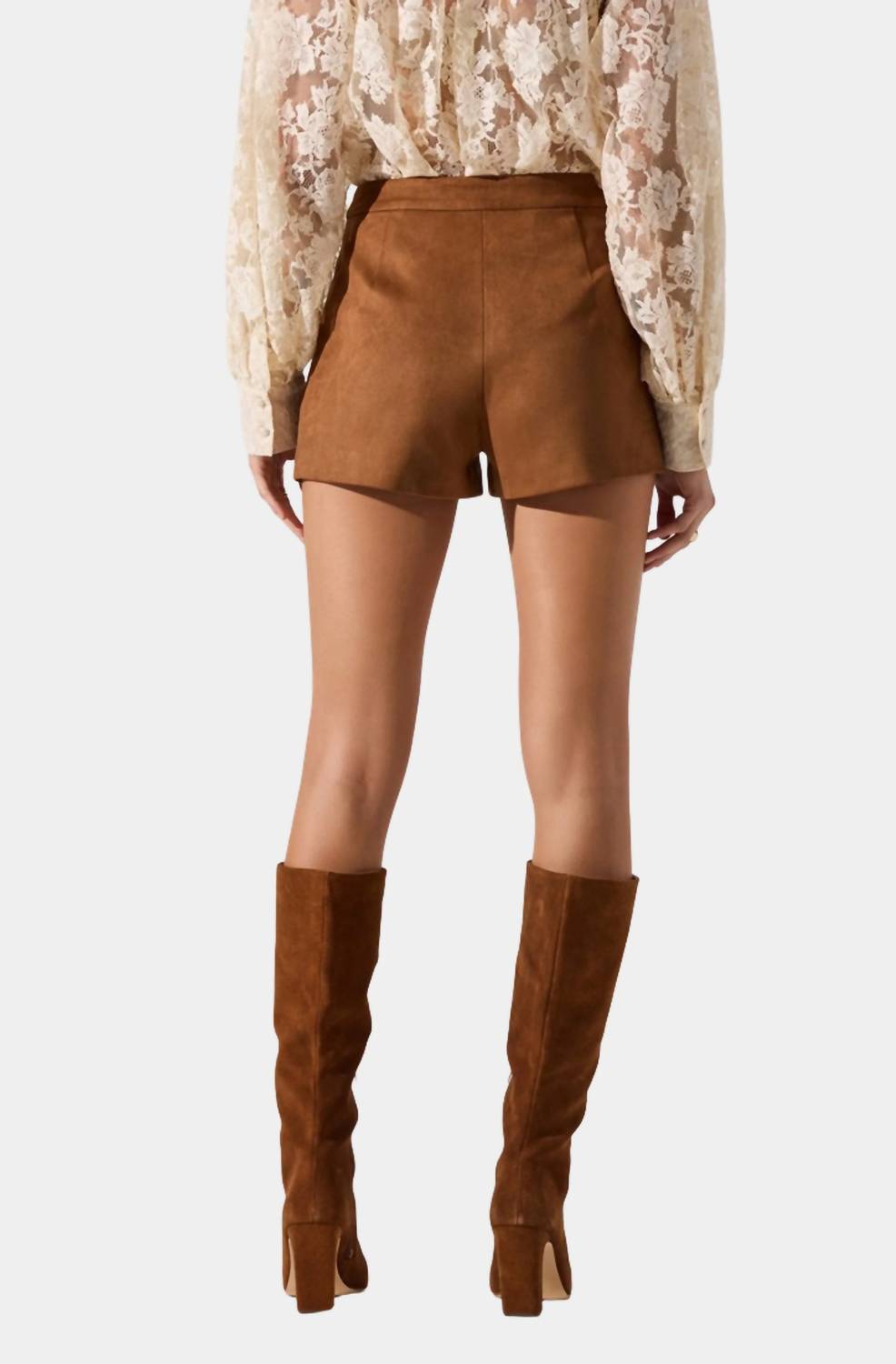 Astr - Jude Faux Suede Shorts