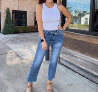 Risen - Alessia Crossover Straight Leg Jeans