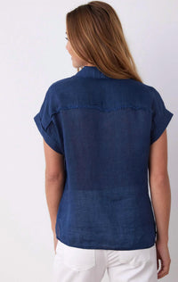 Bella Dahl - Linen Two Pocket Short Sleeve Shirt