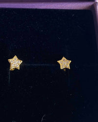 Jack and Jewelz Women's Star Earrings in gold - women's jewelry