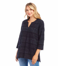 Karen Kane - Nesta Three Quarter Sleeve Embroidered Tunic