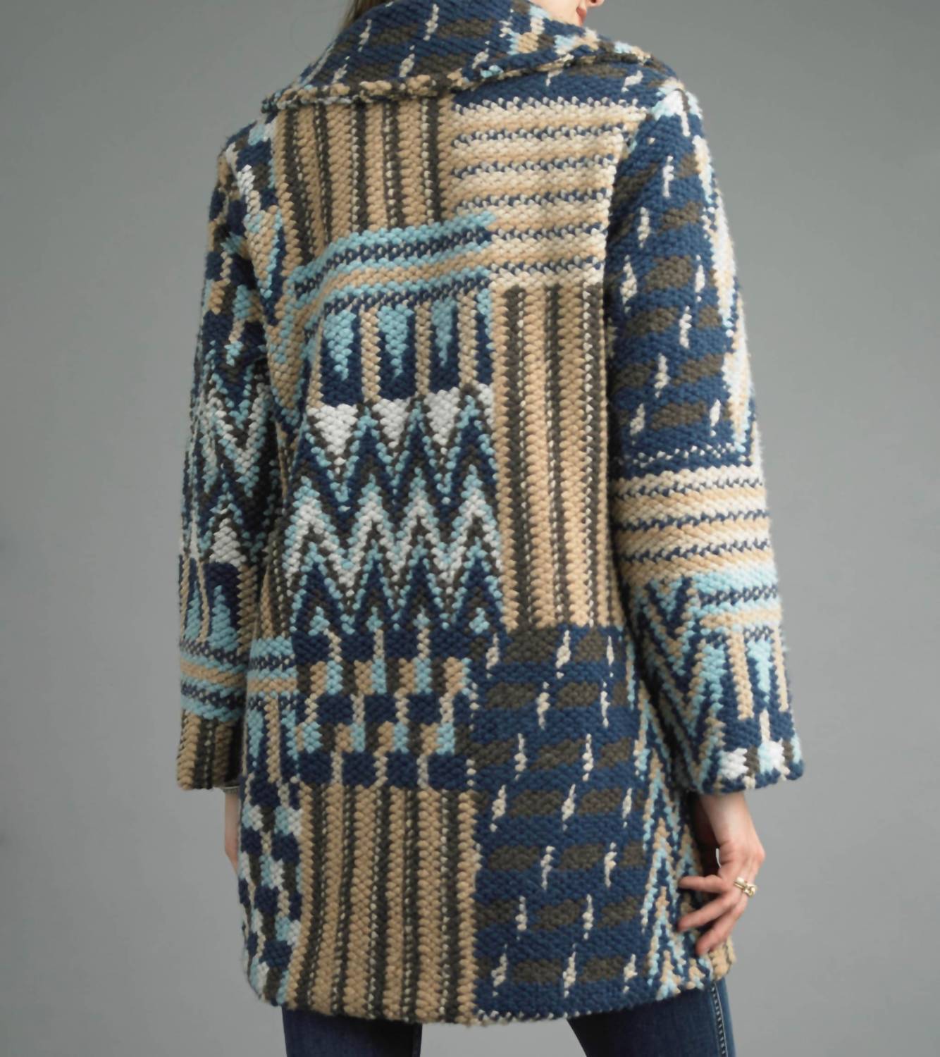 Tempo Paris - Tweed Long Boucle Coat