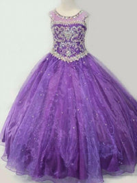 Little Rosie - Girl's Long National Level Pageant Dress