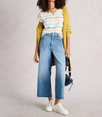 White Stuff - Nelly Notch Stripe Tee