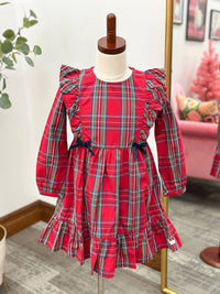 Rufflebutts - Girl's Plaid Ruffle Dress