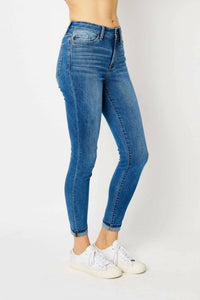 Judy Blue - High Waist Cuffed Hem Skinny Denim Jeans