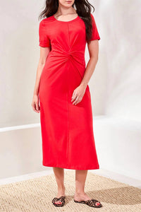 Tribal - Twisted Knot Front Midi Dress