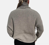 Tricot Chic - Cable Detachable Collar Sweater