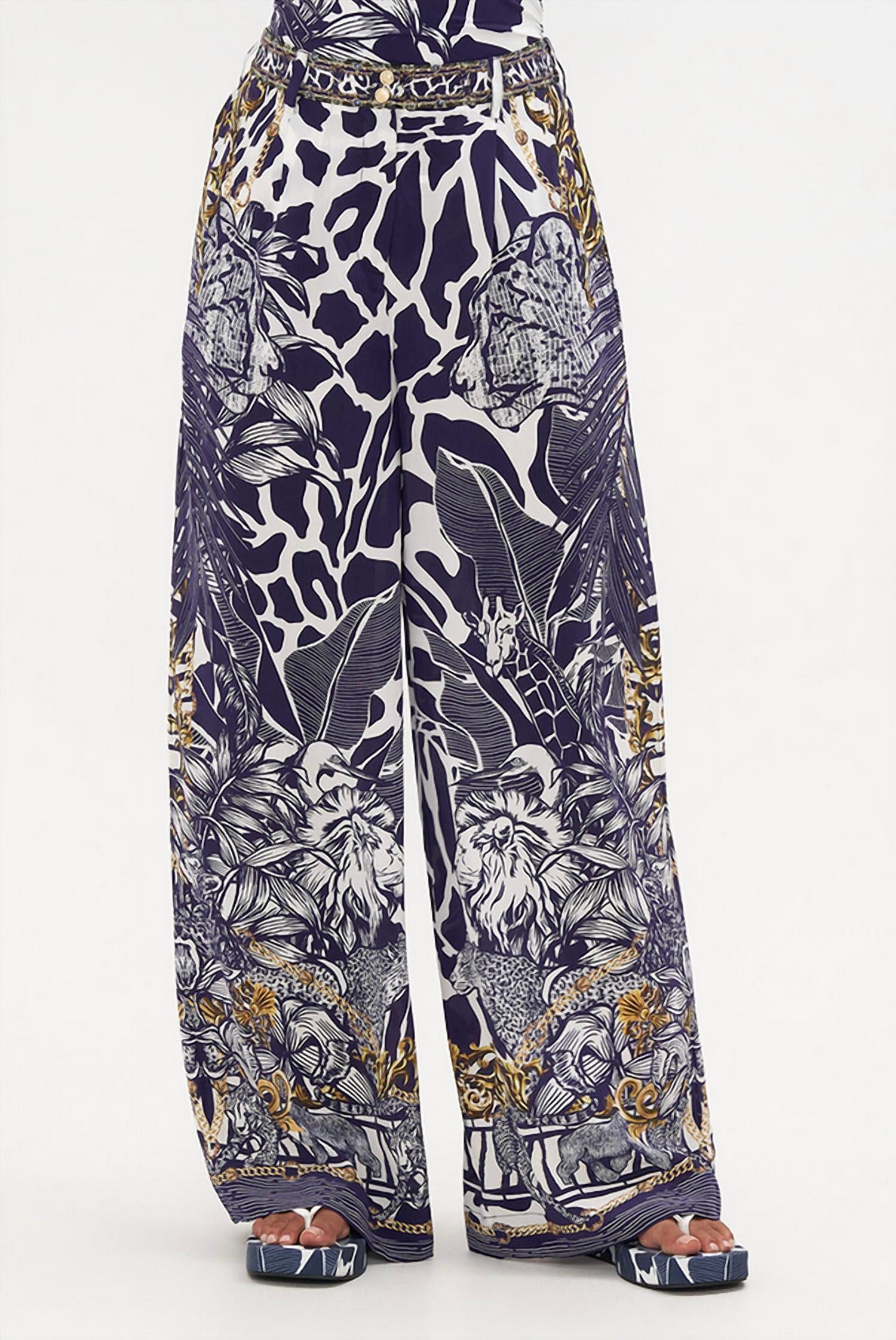 Camilla - Camilla Wide Leg Waisted Pants