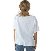 Andree By Unit - Short Sleeved Ribbed Tee (regular & Plus Size)