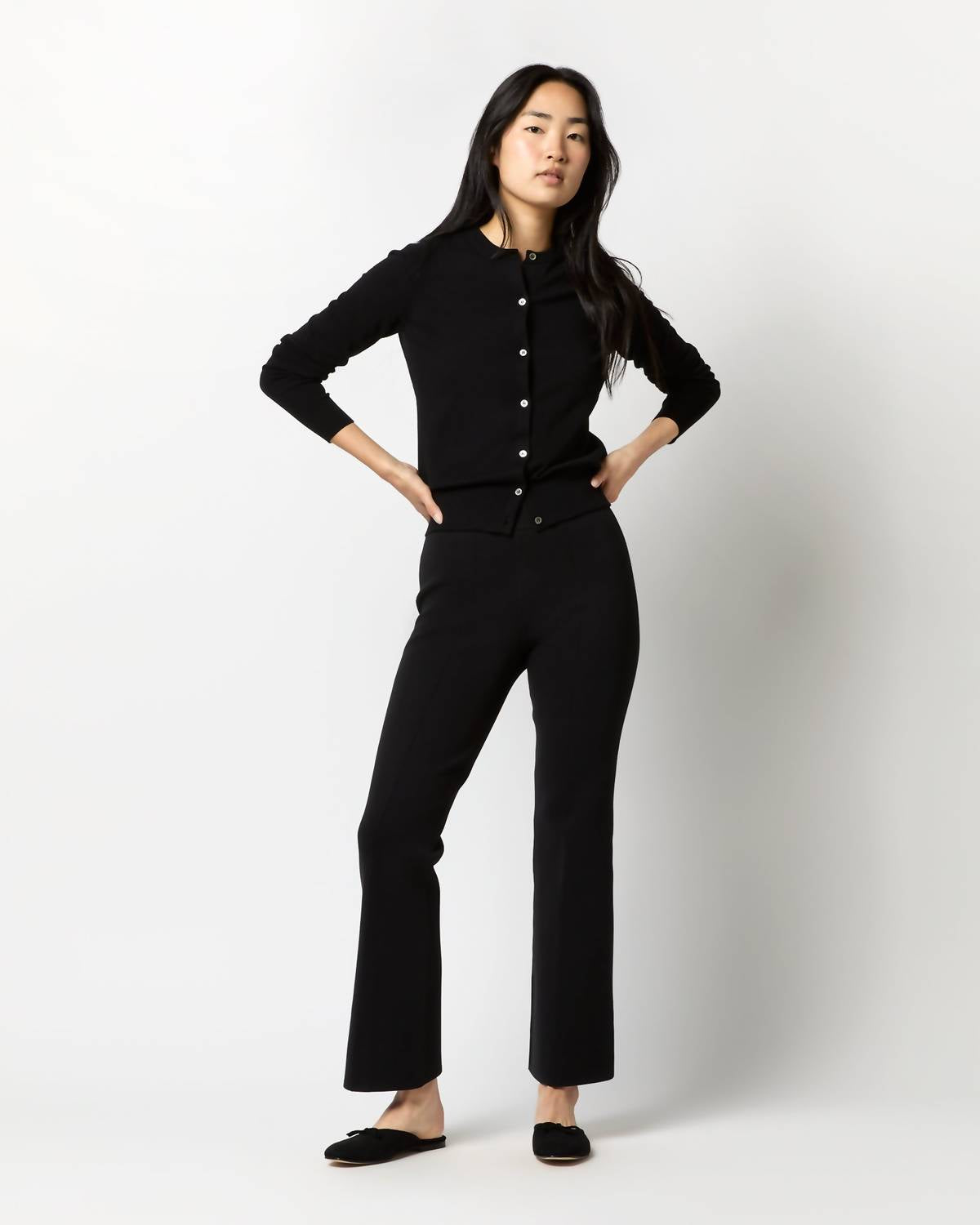 Ann Mashburn - Lara Knit Flare Cropped Pants