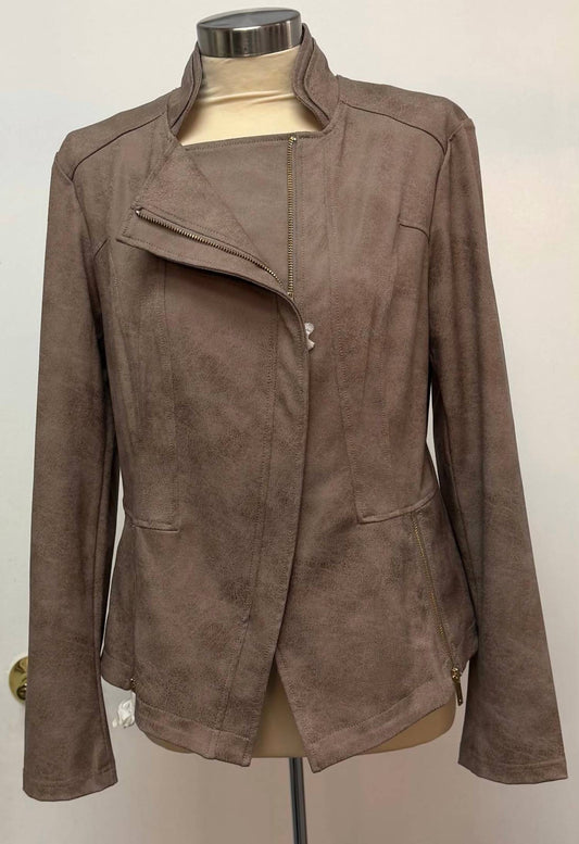 Joseph Ribkoff - Faux Suede Military Jacket