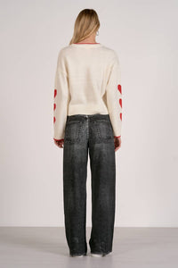 Elan - Heart Sleeve Sweater