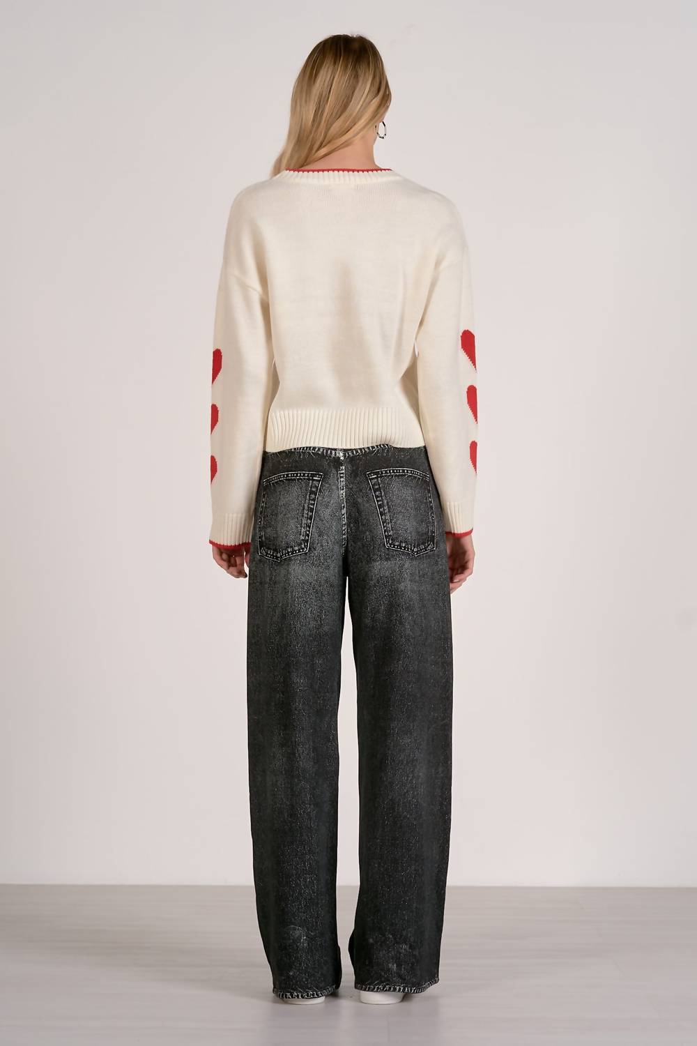 Elan - Heart Sleeve Sweater