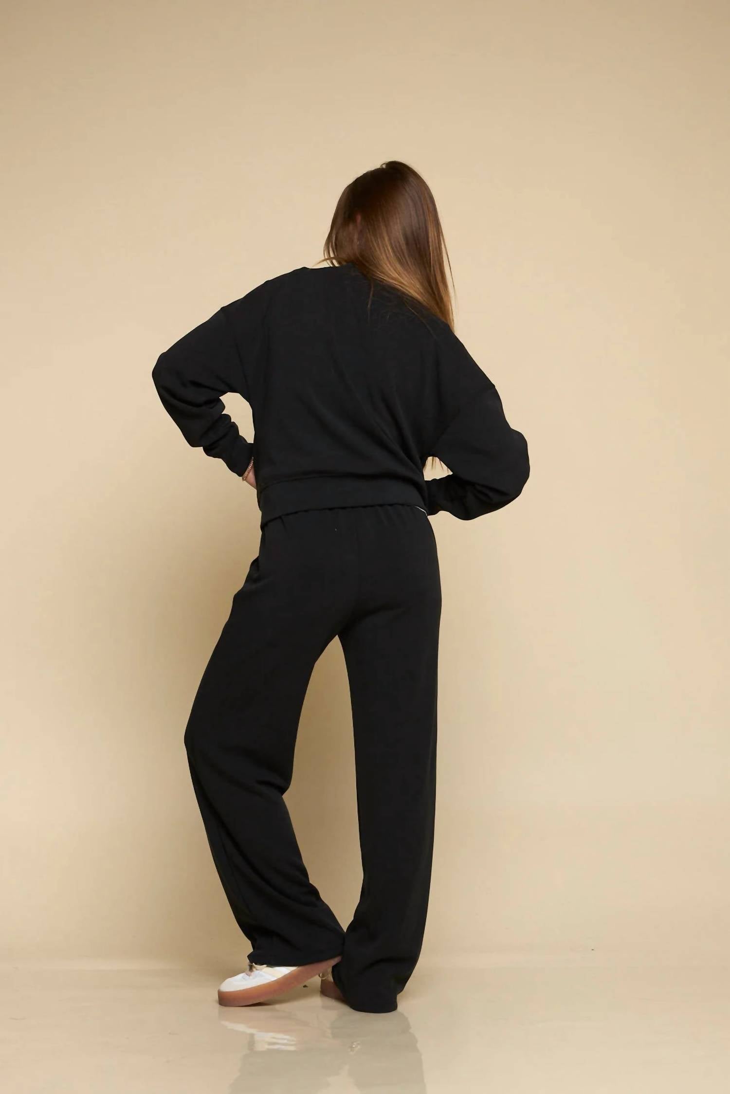 FUNDAMENTAL COAST Later On Long Sleeve Jacket in black - women's jacket - alternate view