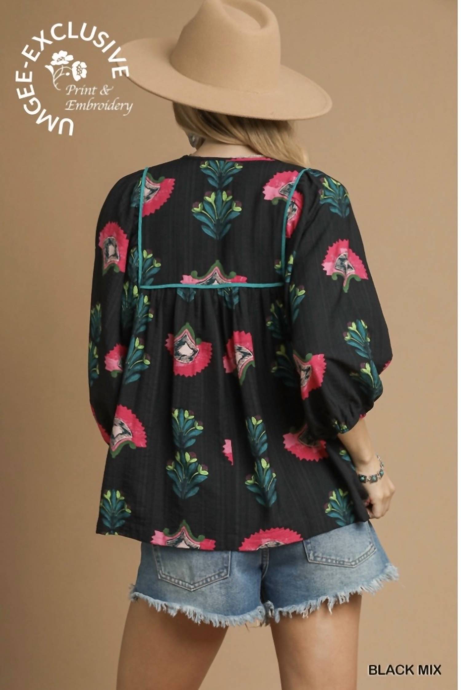 Umgee - Wildflower Fields Blouse