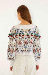 Farm Rio - Stitched Garden Anika Cardigan