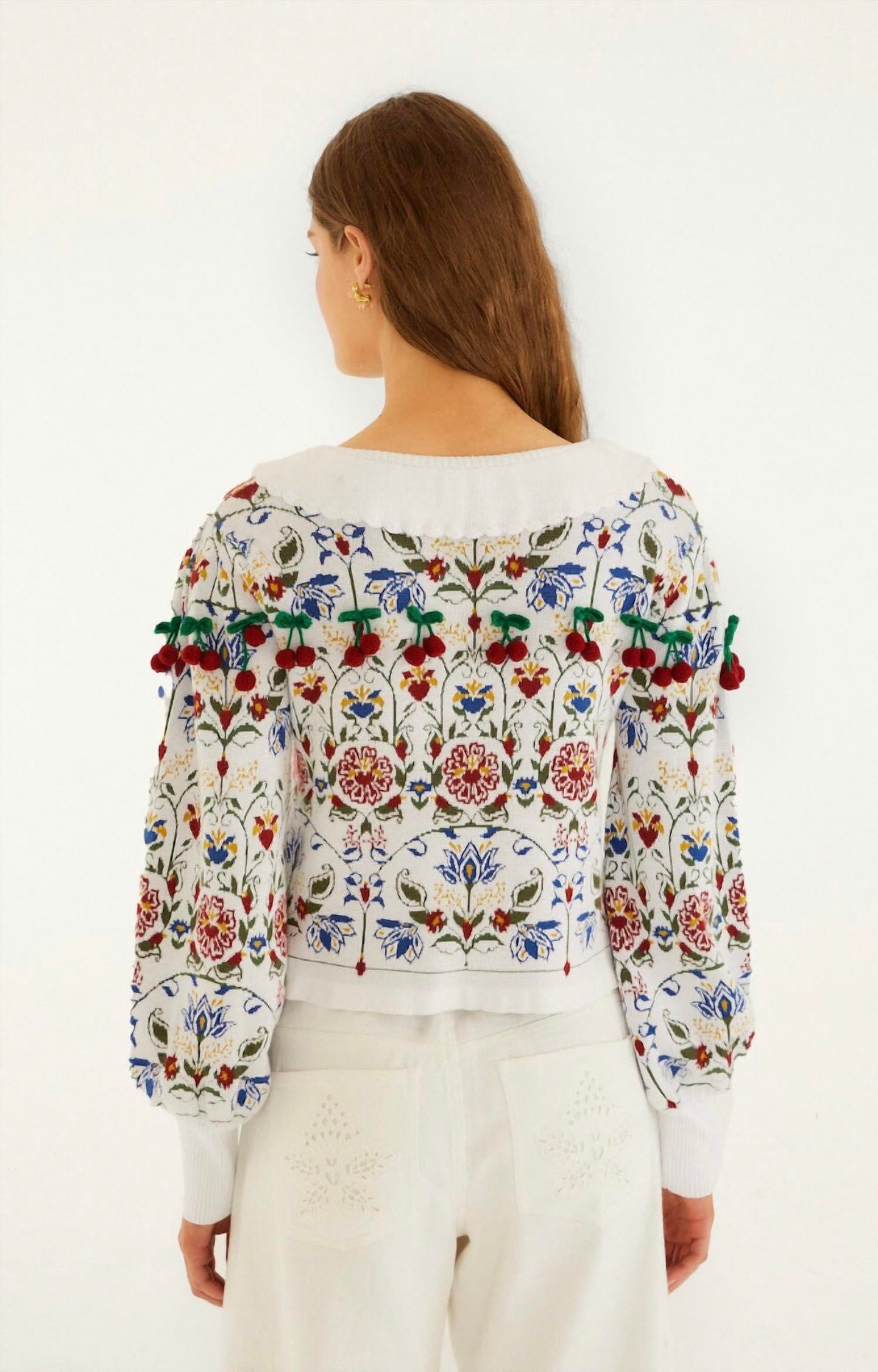 Farm Rio - Stitched Garden Anika Cardigan