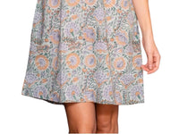 Just Darviny - Sally Floral V-neck Mini Dress