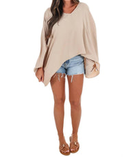 Ee:Some - Women's Relaxed Luxe Oversized Top