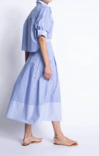 Karina Grimaldi - Malaga Striped Midi Skirt