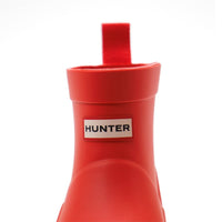 HUNTER Girls Play Rain Boots in logo red - kids' shoe - detail view