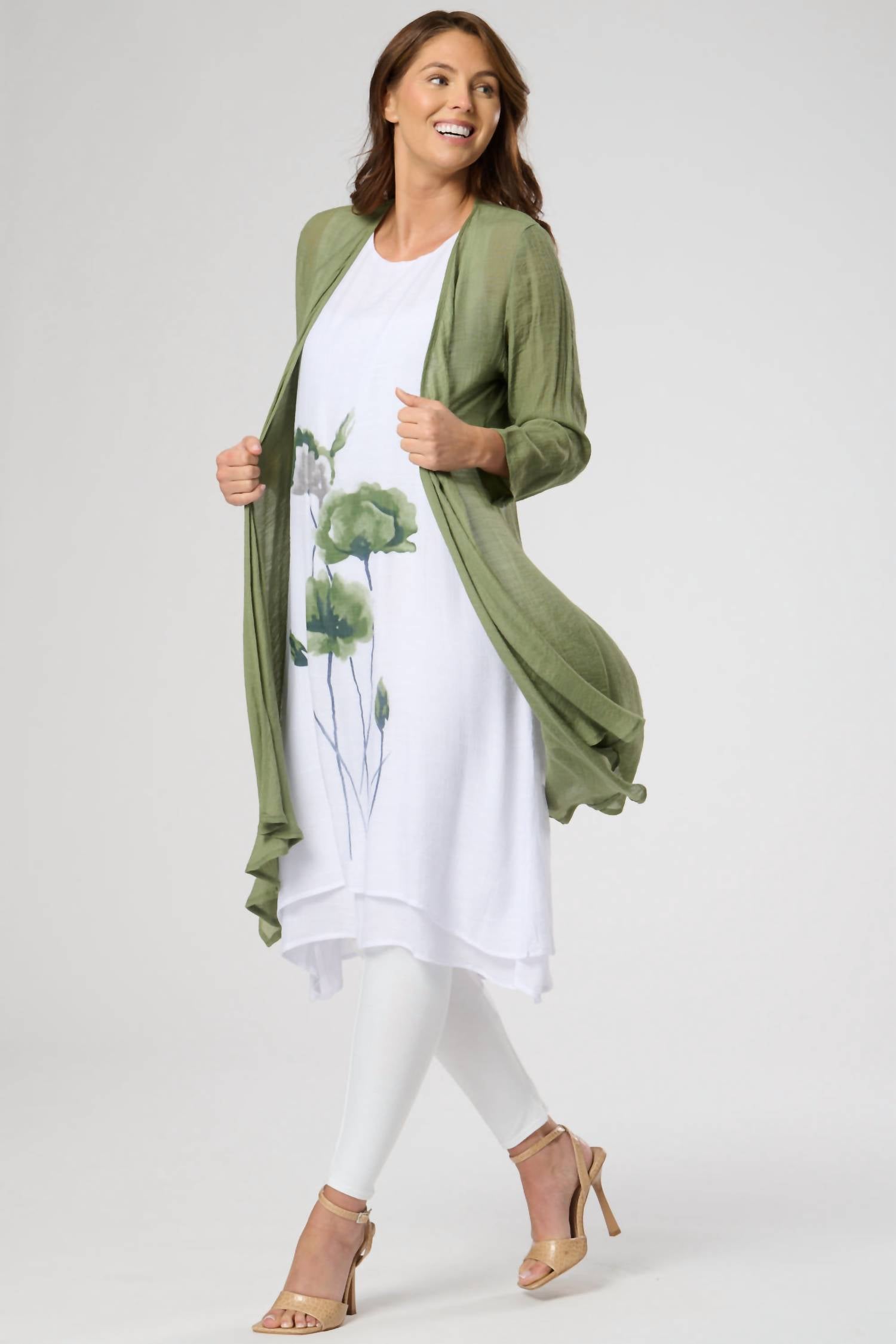 Saloos - Long Dress With Jacket Set