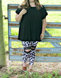 Shirley Stone - Lace Ankle Leggings