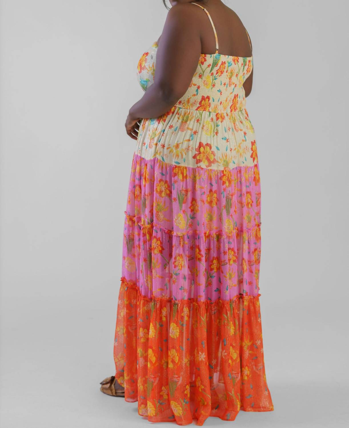 Guapa - Nargis Shimmer Sunset Maxi Dress - Plus
