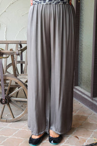 Satin Wide Leg Pants