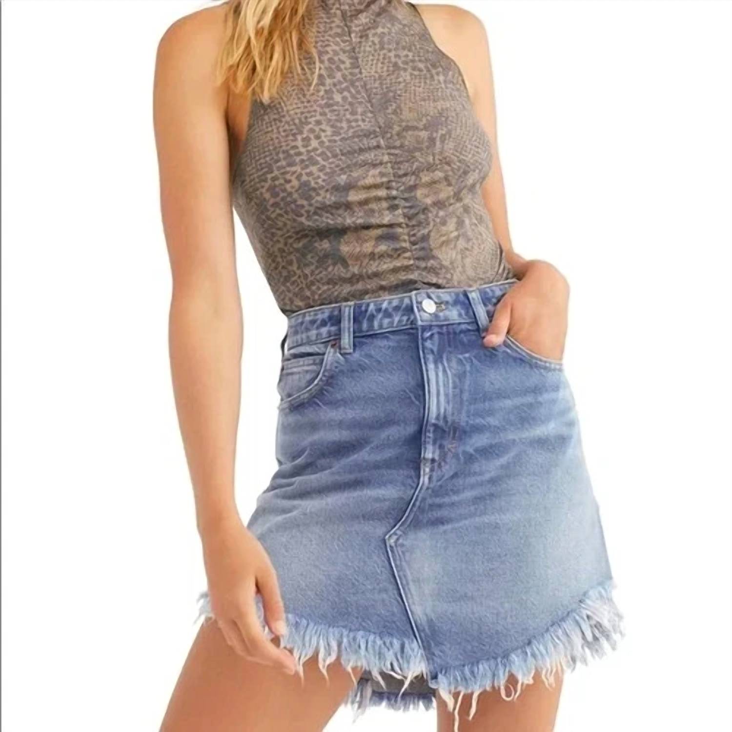 Free People - Bailey Denim Skirt