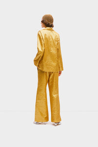 SLEEPER Supernova Sequin Pants in gold - women's pants - detail view