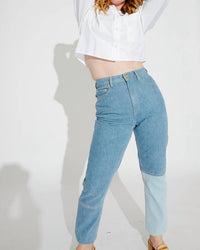 Ganni - Cutline Denim Swigy Pants