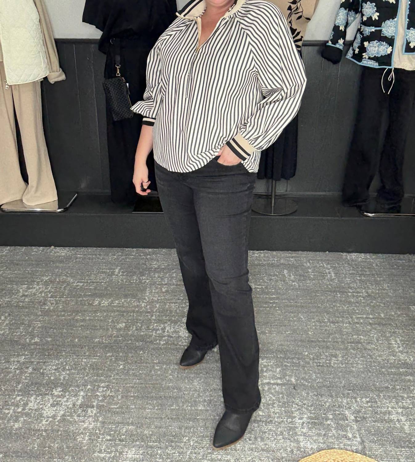 Entro - Striped Monochrome Shirt