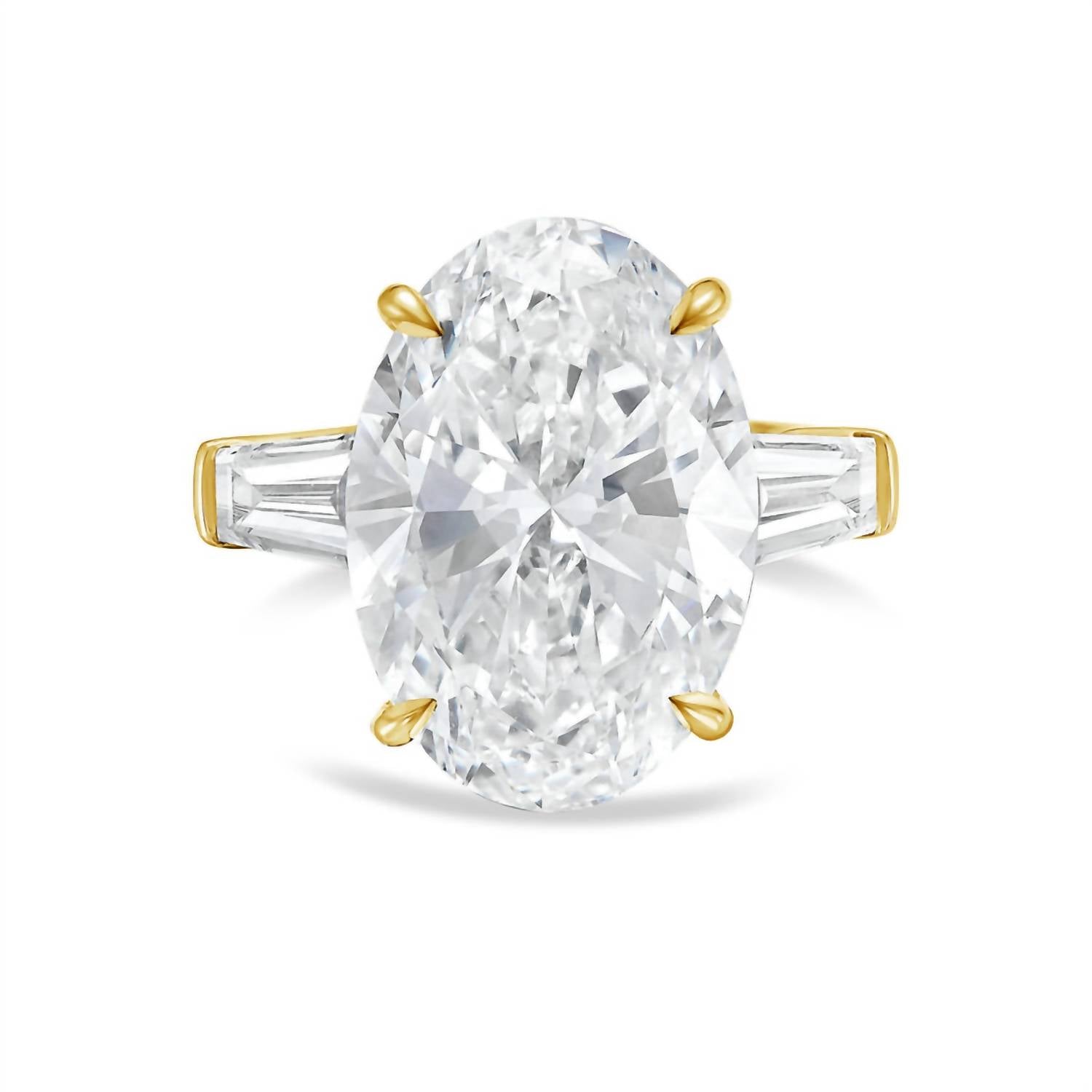 Diana M Jewels - Women's Oval & Baguette Lab-Grown Diamond Ring (2.00 Ct) - Classic