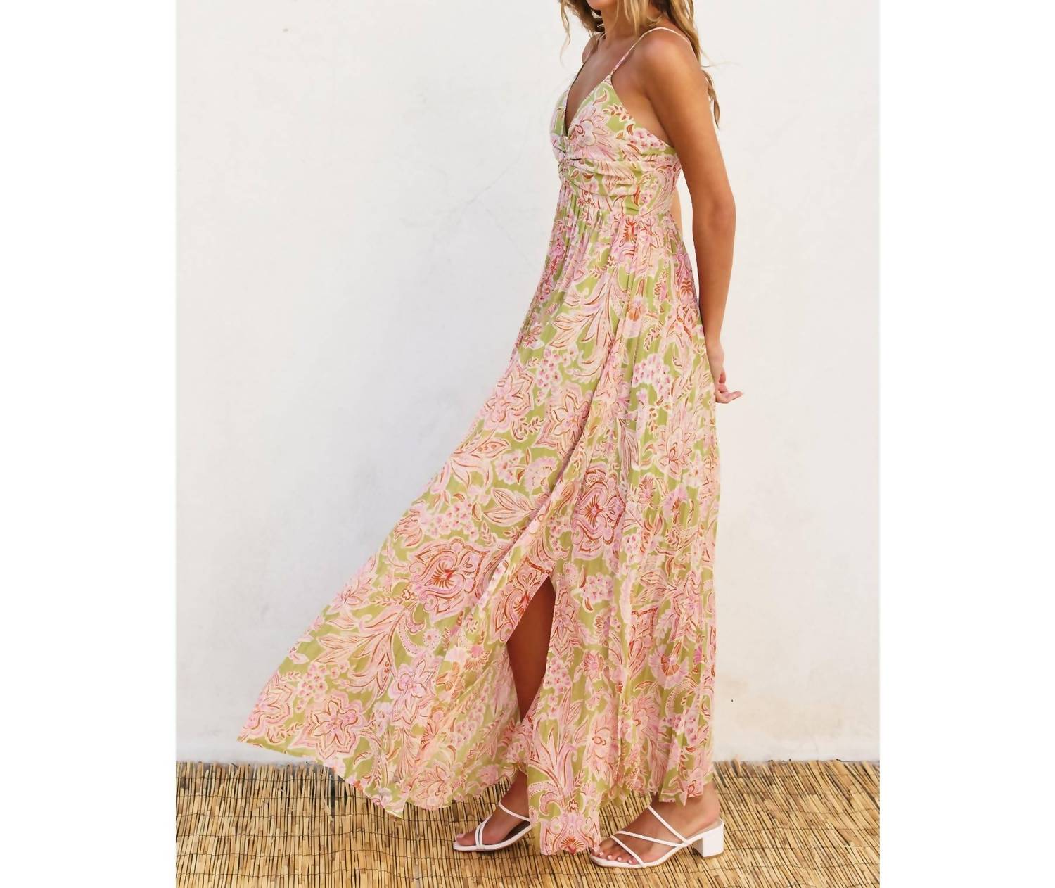 Dress Forum - Lilly Bloom Pleated Maxi Dress