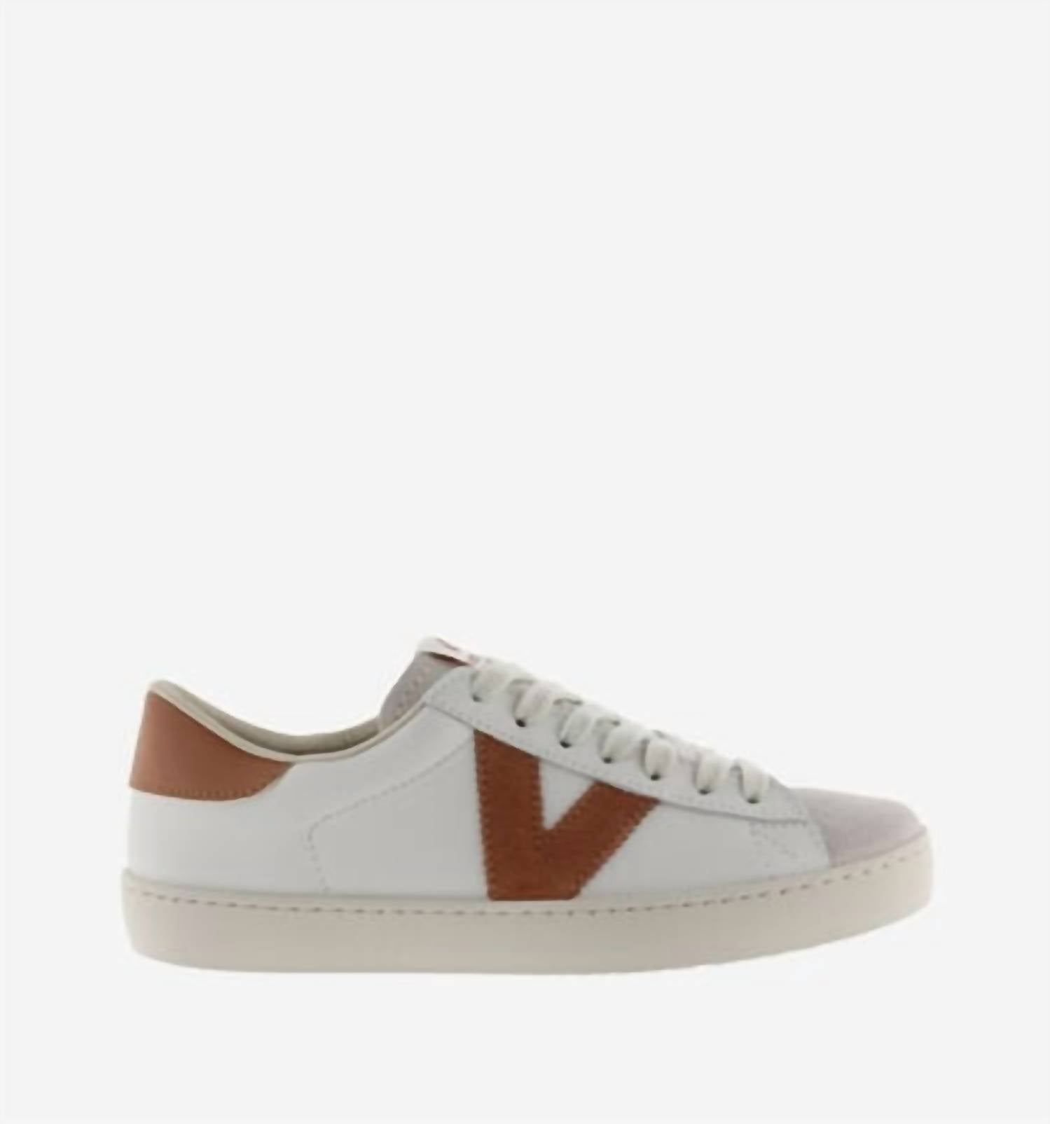 VICTORIA Women's Berlin Piel & Serraj Sneaker in bone tan - women's sneaker