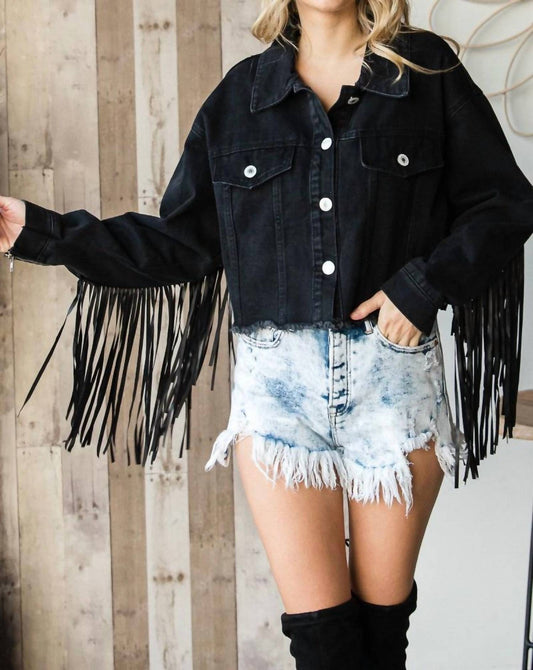 Golden - Spencer Fringe Denim Jacket